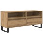 Gabinete de TV con cajón Roble artesanal 100 x 34,5 x 44,5 cm en Muebles TV | Comprar online en Foro24