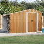 Light brown galvanized steel garden shed 277x192.5x179cm by vidaXL, Sheds - Ref: Foro24-3188298, Price: 369,51 €, Discount: %