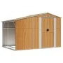 Cobertizo jardín acero galvanizado marrón claro 277x192,5x179cm de vidaXL, Cobertizos - Ref: Foro24-3188298, Precio: 347,81 €...