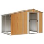 Light brown galvanized steel garden shed 277x192.5x179cm by vidaXL, Sheds - Ref: Foro24-3188298, Price: 369,51 €, Discount: %
