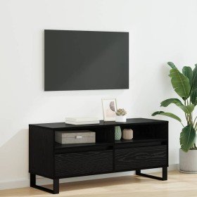 Gabinete de TV con cajón Roble Negro 100 x 34,5 x 44,5 cm en Muebles TV | Comprar online en Foro24
