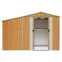 Cobertizo jardín acero galvanizado marrón claro 277x192,5x179cm de vidaXL, Cobertizos - Ref: Foro24-3188298, Precio: 347,81 €...