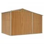 Cobertizo jardín acero galvanizado marrón claro 277x192,5x179cm de vidaXL, Cobertizos - Ref: Foro24-3188298, Precio: 347,81 €...