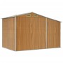 Light brown galvanized steel garden shed 277x192.5x179cm by vidaXL, Sheds - Ref: Foro24-3188298, Price: 369,51 €, Discount: %