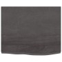 Dark brown treated solid wood bathroom countertop 60x50x(2-4)cm by vidaXL, Countertops - Ref: Foro24-3156204, Price: 56,89 €,...