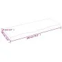 Badezimmerarbeitsplatte aus dunkelbraun behandeltem Holz, 100 x 40 x (2-4) cm von vidaXL, Arbeitsplatten - Ref: Foro24-315622...