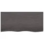 Behandelte dunkelbraune Holz-Badezimmerarbeitsplatte 100x50x(2-6) cm von vidaXL, Arbeitsplatten - Ref: Foro24-3156229, Preis:...