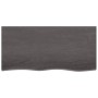 Dark brown treated wood bathroom countertop 100x50x(2-6) cm by vidaXL, Countertops - Ref: Foro24-3156229, Price: 88,57 €, Dis...