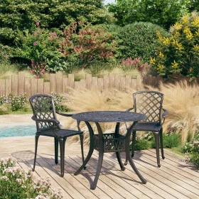 Bistro table and chairs 3 pieces black cast aluminum by vidaXL, Garden sets - Ref: Foro24-3070584, Price: 456,13 €, Discount: %