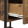 Mesa de Noche con cajón 2 pcs Madera vieja 34 x 35,5 x 45 cm