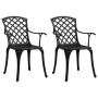 Bistro table and chairs 3 pieces black cast aluminum by vidaXL, Garden sets - Ref: Foro24-3070584, Price: 505,37 €, Discount: %