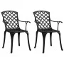 Bistro table and chairs 3 pieces black cast aluminum by vidaXL, Garden sets - Ref: Foro24-3070584, Price: 456,13 €, Discount: %
