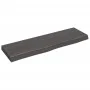 Badezimmerarbeitsplatte aus dunkelbraun behandeltem Holz, 100 x 30 x (2–6) cm von vidaXL, Arbeitsplatten - Ref: Foro24-315622...