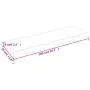 Badezimmerarbeitsplatte aus dunkelbraun behandeltem Holz, 100 x 30 x (2–6) cm von vidaXL, Arbeitsplatten - Ref: Foro24-315622...