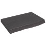 Encimera de baño madera tratada marrón oscuro 60x40x(2-6) cm de vidaXL, Encimeras - Ref: Foro24-3156202, Precio: 67,09 €, Des...