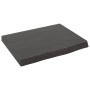 Badezimmerarbeitsplatte aus dunkelbraun behandeltem Massivholz, 40 x 30 x (2-4) cm von vidaXL, Arbeitsplatten - Ref: Foro24-3...