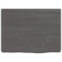 Badezimmerarbeitsplatte aus dunkelbraun behandeltem Massivholz, 40 x 30 x (2-4) cm von vidaXL, Arbeitsplatten - Ref: Foro24-3...