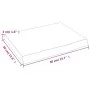 Encimera baño madera maciza tratada marrón oscuro 40x30x(2-4)cm de vidaXL, Encimeras - Ref: Foro24-3156186, Precio: 27,33 €, ...
