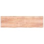 Light brown treated solid wood bathroom countertop 220x60x(2-4)cm by vidaXL, Countertops - Ref: Foro24-3156183, Price: 168,72...