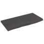 Dark brown treated solid wood bathroom countertop 60x30x2 cm by vidaXL, Countertops - Ref: Foro24-3156197, Price: 37,63 €, Di...