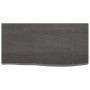 Dark brown treated solid wood bathroom countertop 60x30x2 cm by vidaXL, Countertops - Ref: Foro24-3156197, Price: 37,63 €, Di...