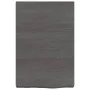 Badezimmerarbeitsplatte aus dunkelbraun behandeltem Holz, 40x60x(2-6) cm von vidaXL, Arbeitsplatten - Ref: Foro24-3156196, Pr...