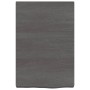 Dark brown treated wood bathroom countertop 40x60x(2-6) cm by vidaXL, Countertops - Ref: Foro24-3156196, Price: 52,02 €, Disc...