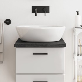 Encimera de baño madera tratada marrón oscuro 40x60x(2-4) cm de vidaXL, Encimeras - Ref: Foro24-3156195, Precio: 42,68 €, Des...