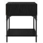 Mesa de Noche 2 pcs Roble negro 40 x 40 x 50 cm