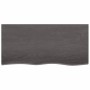 Badezimmerarbeitsplatte aus dunkelbraun behandeltem Massivholz, 100 x 50 x 2 cm von vidaXL, Arbeitsplatten - Ref: Foro24-3156...