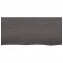 Badezimmerarbeitsplatte aus dunkelbraun behandeltem Massivholz, 100 x 50 x 2 cm von vidaXL, Arbeitsplatten - Ref: Foro24-3156...