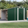 Cobertizo de jardín acero galvanizado verde 277x279x179 cm