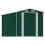 Grüner Gartenschuppen aus verzinktem Stahl, 277 x 279 x 179 cm von vidaXL, Schuppen - Ref: Foro24-3188287, Preis: 447,93 €, R...