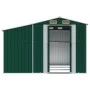 Grüner Gartenschuppen aus verzinktem Stahl, 277 x 279 x 179 cm von vidaXL, Schuppen - Ref: Foro24-3188287, Preis: 447,93 €, R...