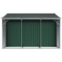 Cobertizo de jardín acero galvanizado verde 277x279x179 cm