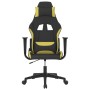 Hellgrüner und schwarzer Gaming-Stuhl aus Stoff von vidaXL, Gaming-Stühle - Ref: Foro24-3143738, Preis: 110,33 €, Rabatt: %