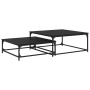 Mesa de Café Nido 2 pcs Roble negro 80 x 8035 x cm