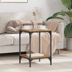 Mesa de Café Madera Vieja 40 x 40 x 55 cm Madera contrachapada en Mesitas de noche | Comprar online en Foro24