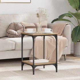 Mesa de Café Roble artesanal 40 x 40 x 55 cm en Mesitas de noche | Comprar online en Foro24