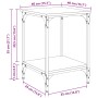 Mesa de Café Roble artesanal 40 x 40 x 55 cm