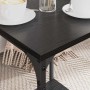 Mesa de Café Roble Negro 40 x 40 x 55 cm Madera contrachapada