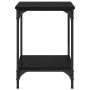 Mesa de Café Roble Negro 40 x 40 x 55 cm Madera contrachapada