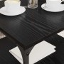Mesa de Café Roble Negro 55 x 55 x 40 cm Madera contrachapada