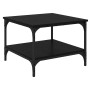 Mesa de Café Roble Negro 55 x 55 x 40 cm Madera contrachapada