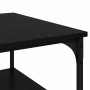 Mesa de Café Roble Negro 55 x 55 x 40 cm Madera contrachapada