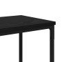 Mesa Consola con estante Roble Negro 160 x 30 x 75 cm