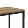 Mesa Consola con estante Roble artesanal 180 x 30 x 75 cm