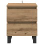 Armario de Noche con cajón 2 pcs Roble artisan 40 x 35 x 50 cm
