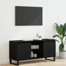 Gabinete de TV Roble Negro 104 x 35 x 50 cm en Muebles TV | Comprar online en Foro24