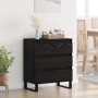 Vitrina Roble Negro 60 x 35 x 70 cm Madera contrachapada